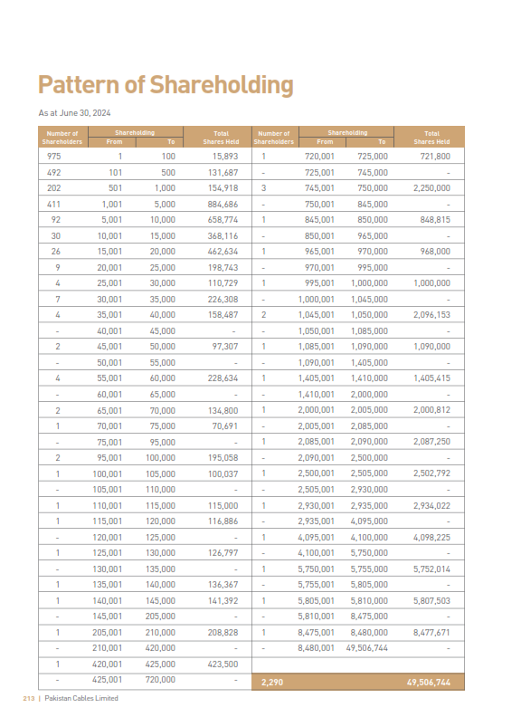 Shareholding Pattern